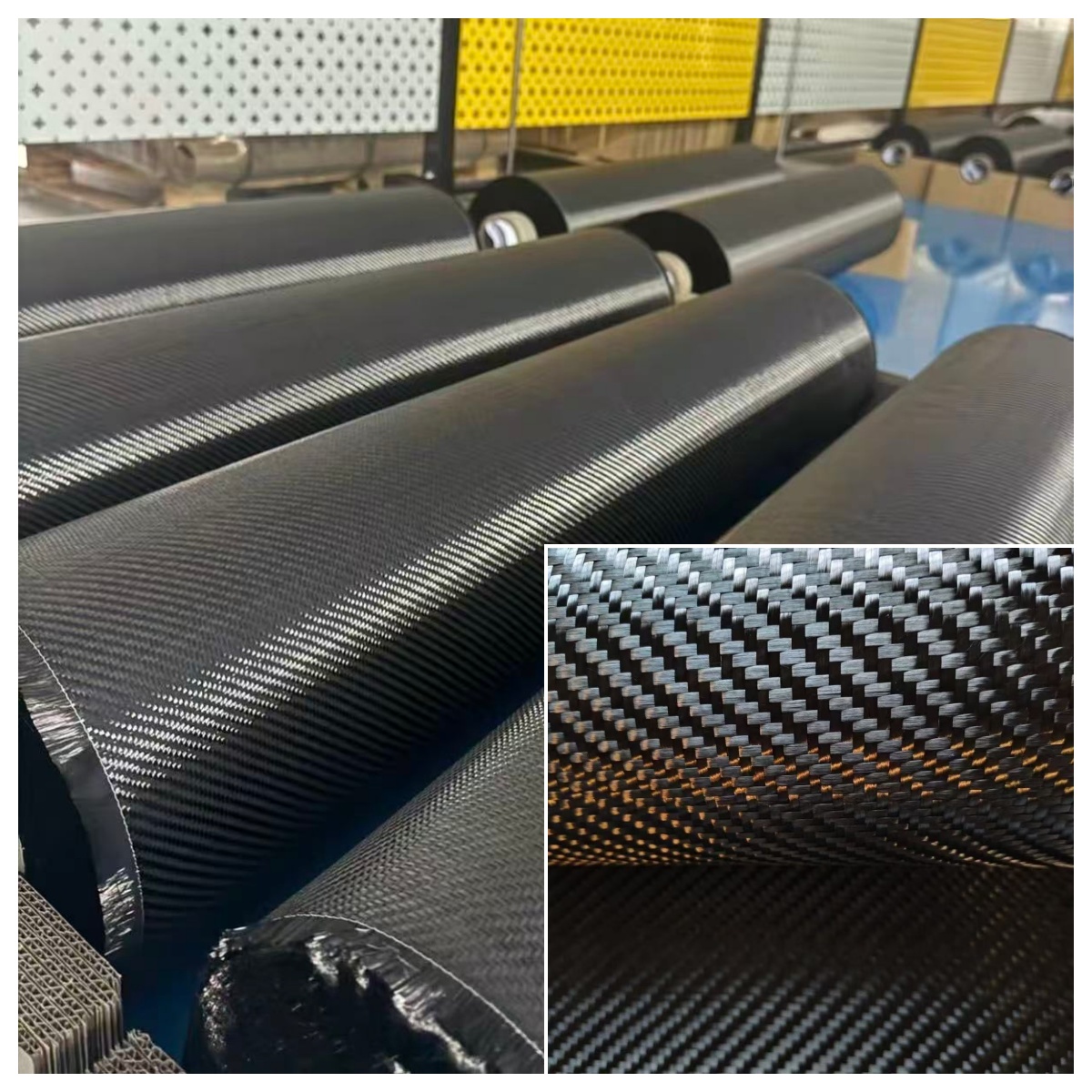 Crepe Pan Carbon - [Qualität A] Echtes Kohlefaser-Gewebe 3K 200gsm