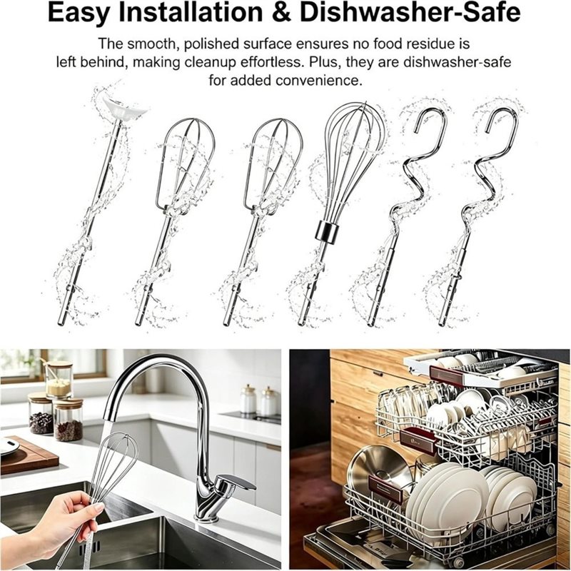 Kitchenaid Mixer Hand Mixer - [Erschwinglich] Aufsatzset für Handmixer aus Edelstahl: