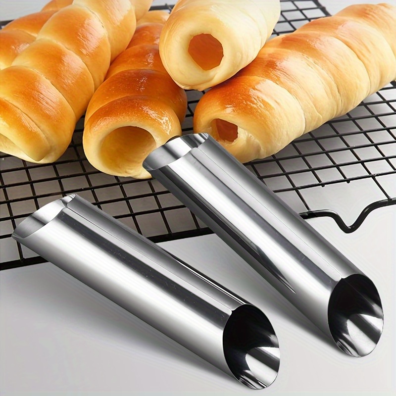 Danish Pancake Pan - Cannoli-Röhrchen aus Edelstahl, antihaftbeschichtete Cannoli-Formen, dänische